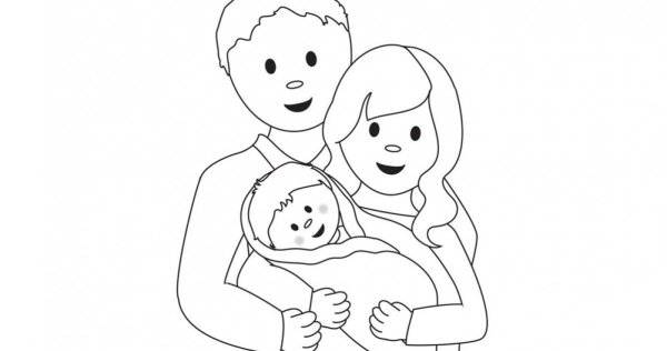 Семья рисунок карандашом