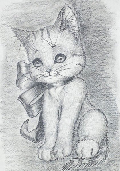 Котенок рисунок