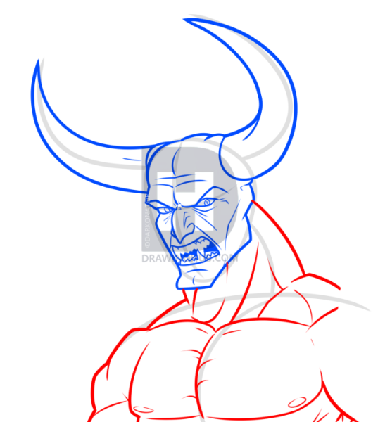 Дьявол рисунок карандашом