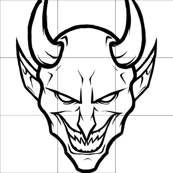 Чертенок раскраска для детей