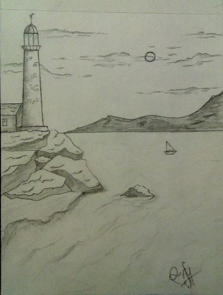 Море карандашом