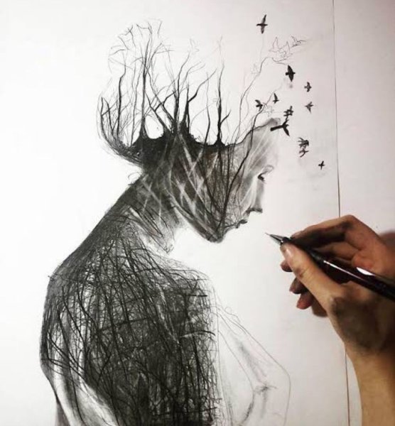 Креативные рисунки карандашом