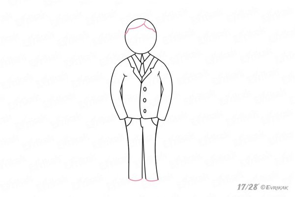 Мужчина раскраска для детей