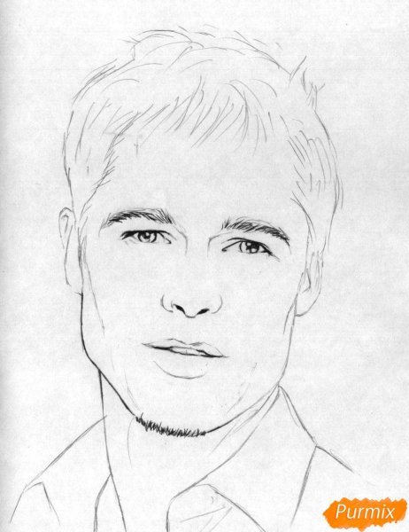 Портрет мужчины карандашом для срисовки