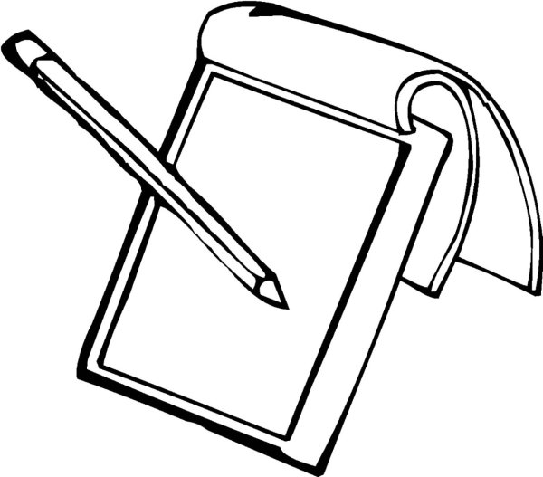 Раскраска школьные принадлежности