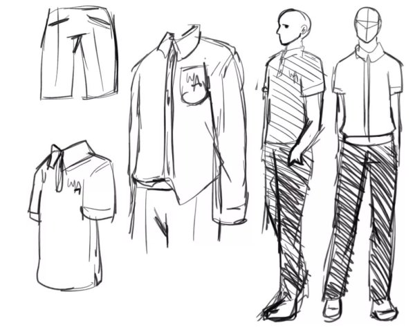 Эскизы мужской одежды
