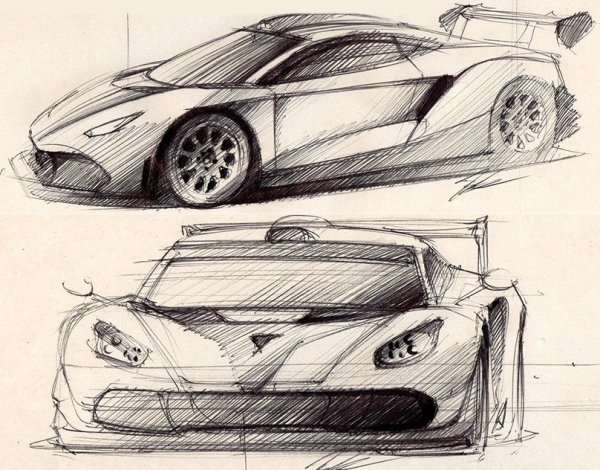 Рисунки для скетчбука машинки