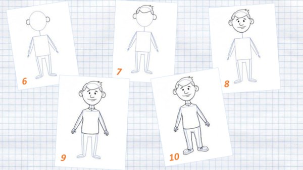 Мальчик и девочка рисунок