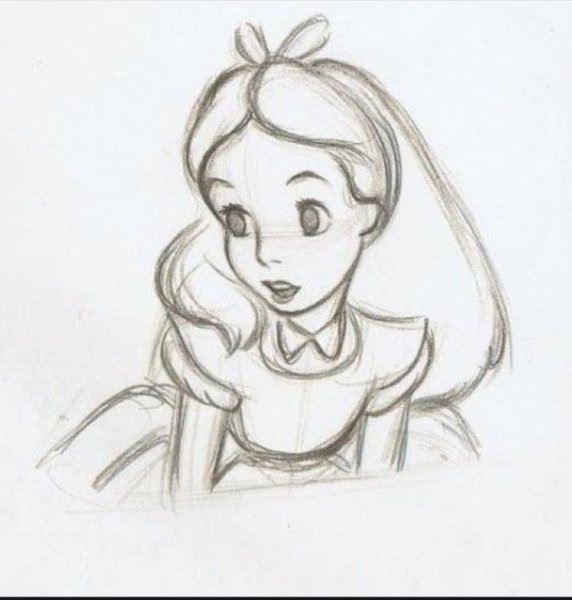 Дисней рисунки для срисовки легкие