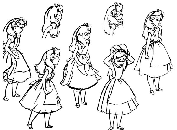 Алиса в стране чудес Алиса рисунок