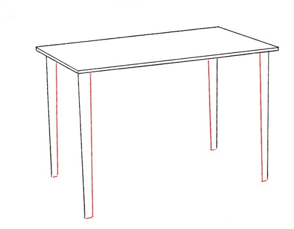Красивый стол рисование