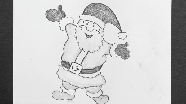 Санта скетч
