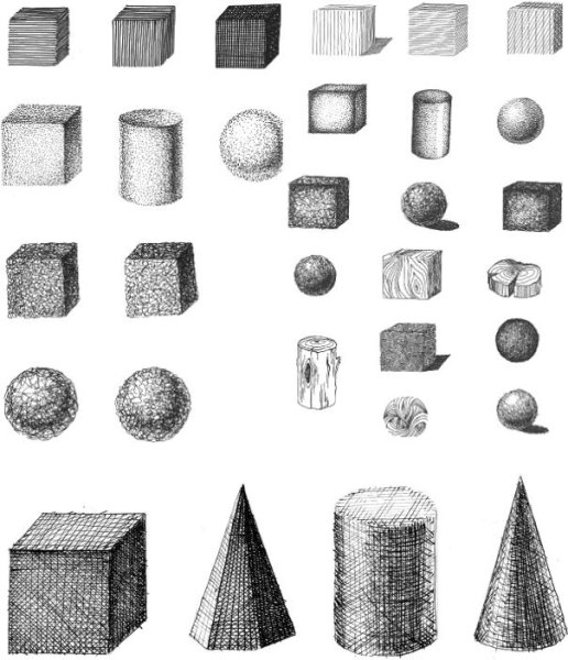 Штриховка геометрических фигур