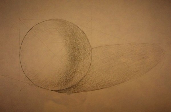 Объемный круг на бумаге