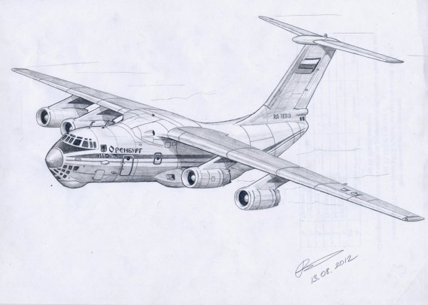 Ил 76 МД чертеж