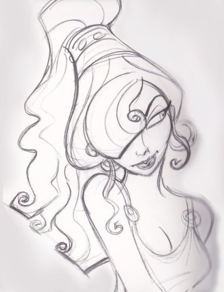 Принцессы для срисовки карандашом