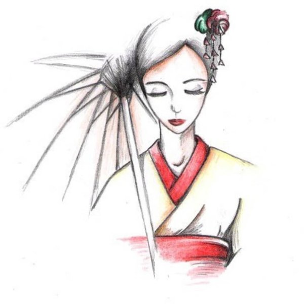 Рисунки в японском стиле для срисовки