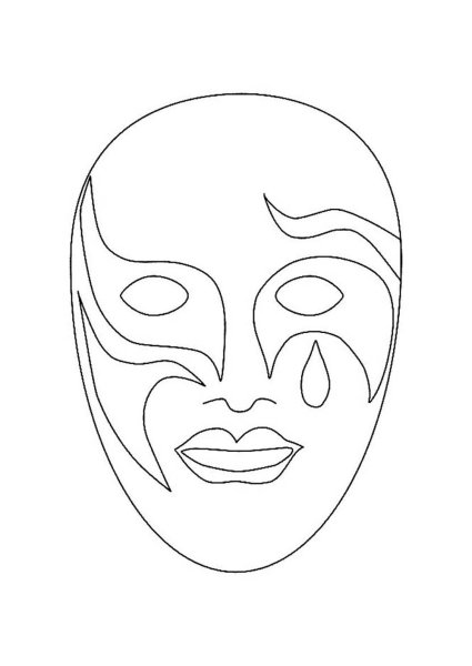 Эскиз макияжа карандашом