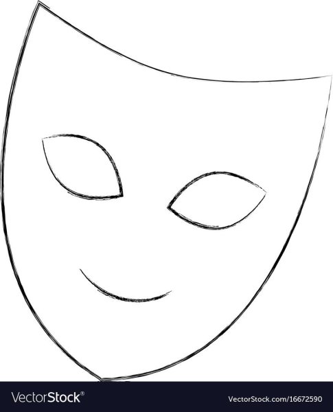 Карнавальная маска рисунок
