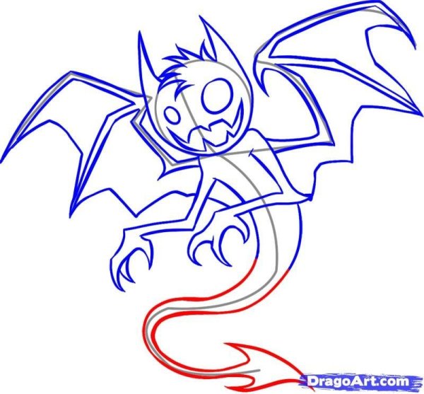 Лёгкие рисунки демонов