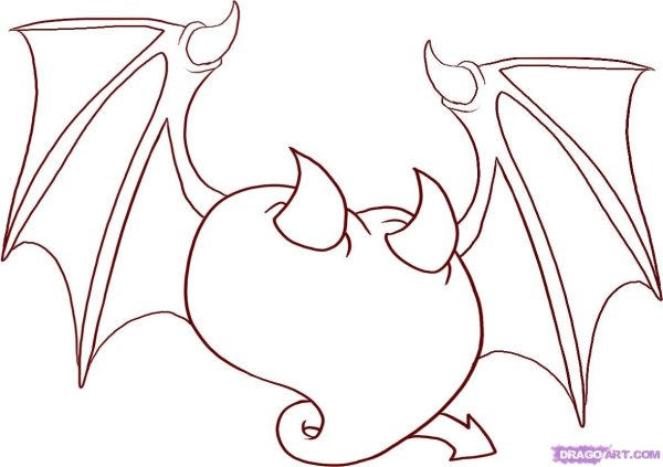 Лёгкие рисунки демонов