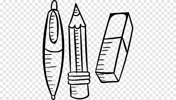 Раскраска карандаши и ручки