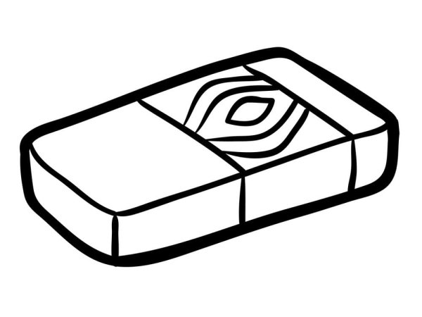 Ластик рисунок карандашом