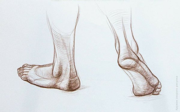 Ноги карандашом