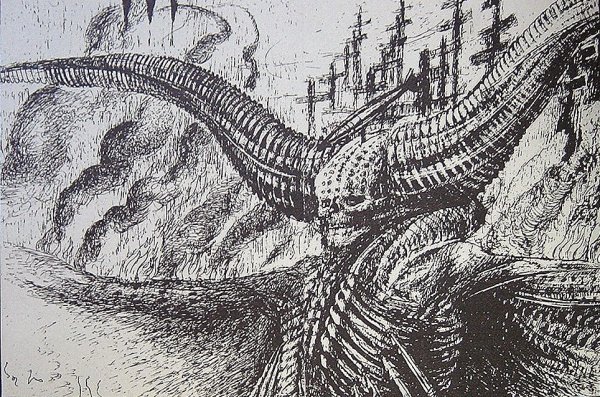 Графика фэнтези карандашом