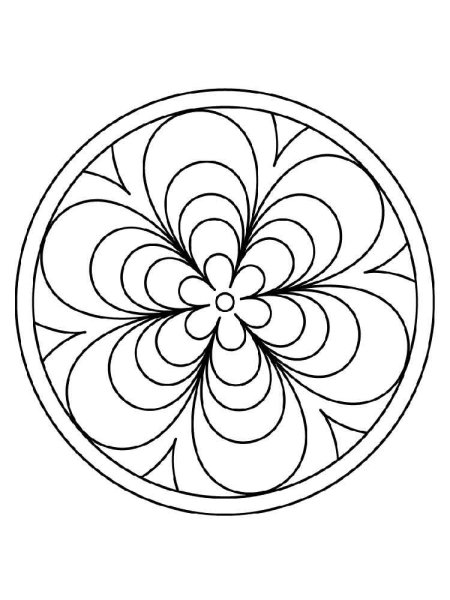 Растительный орнамент в круге