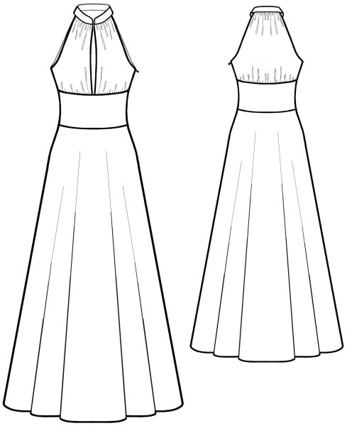 Эскиз летнего платья