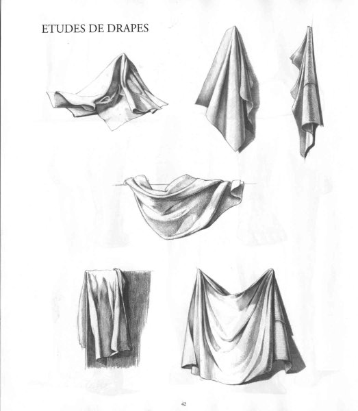 Рисование складок и драпировок