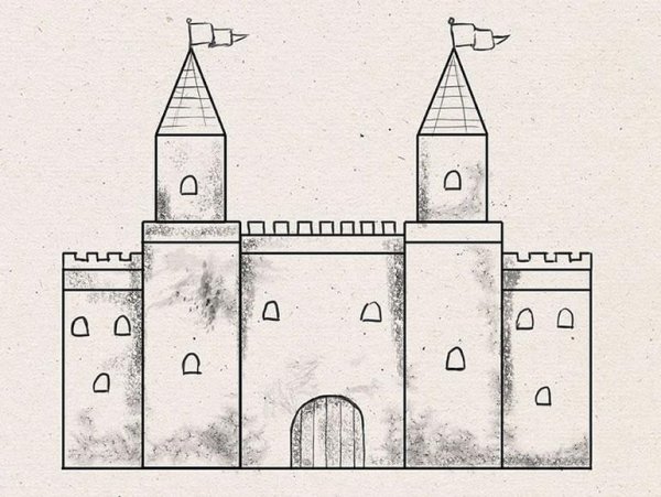 Башня донжон романский стиль рисунки