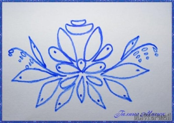 Посуда для рисования Гжели