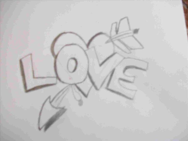 Граффити карандашом для начинающих