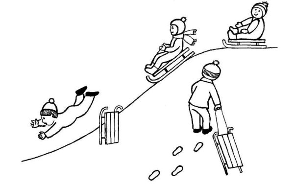 Николай Носов на Горке раскраска