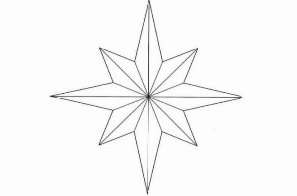 Трафарет для вырезания звезд