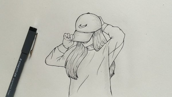 Рисунки для срисовки без лица