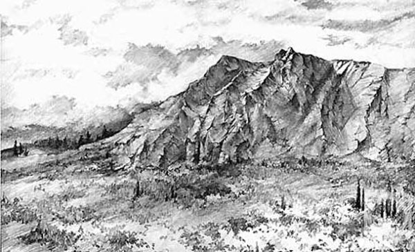 Гора ай Петри рисунок