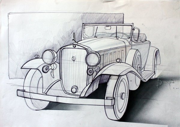 Нарисовать компас карандашом