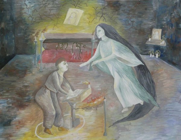 Иллюстрация к произведению н.в.Гоголя Вий