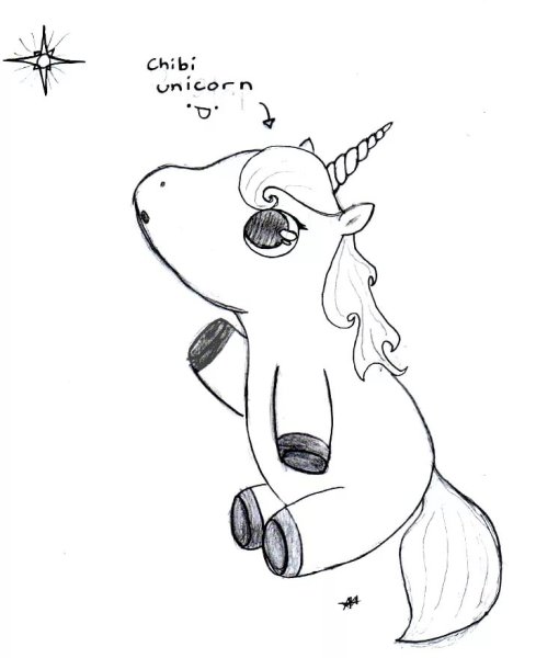 Единорожка рисунок для срисовки