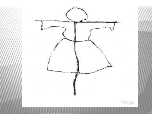 Чучело Масленицы рисунок