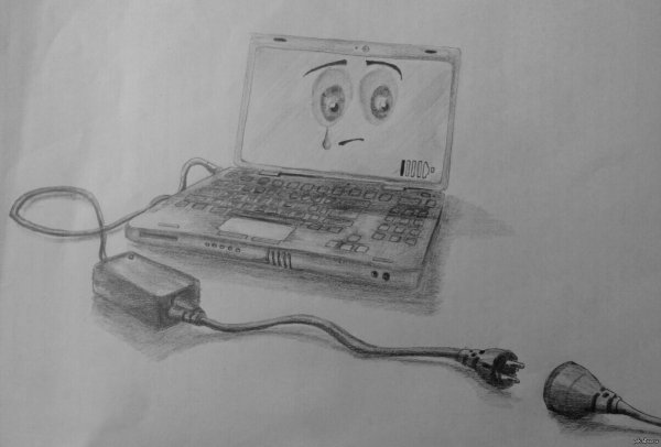 Компьютер схематичное изображение