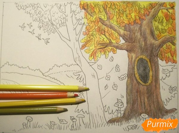 Рисование осень