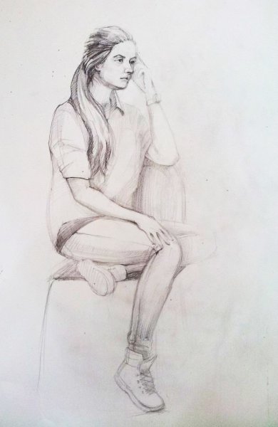 Наброски людей с натуры