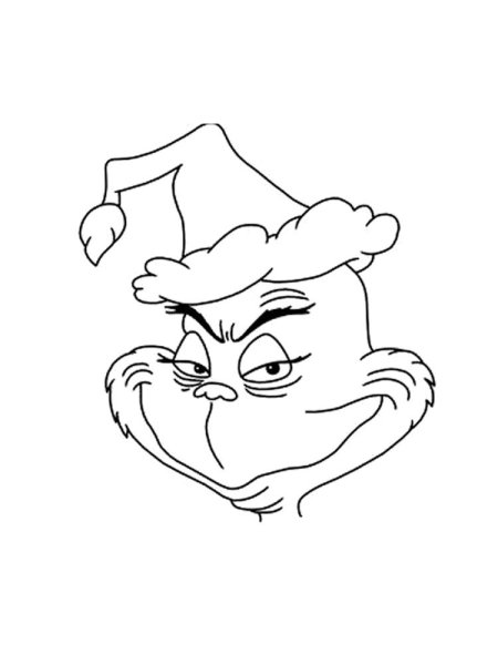 Раскраска Гринч похититель Рождества