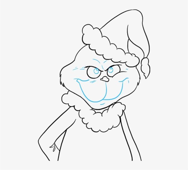 Гринч для срисовки