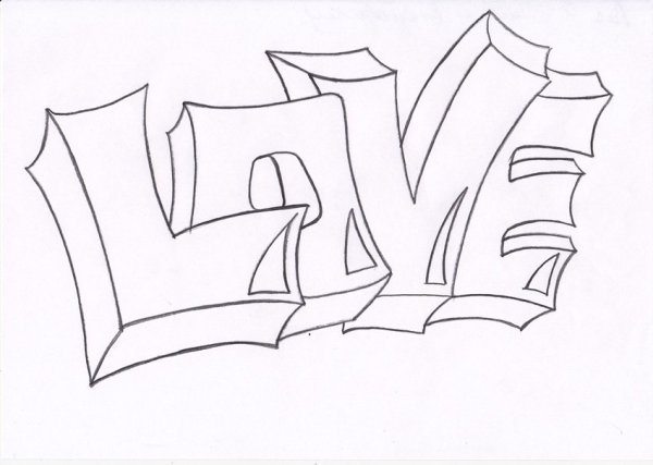 Граффити на бумаге