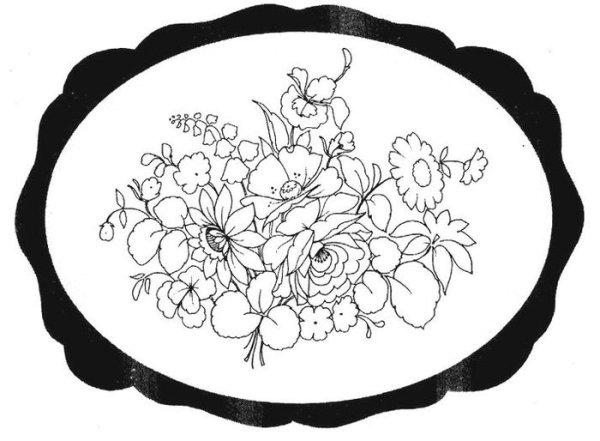 Тарелка карандашом